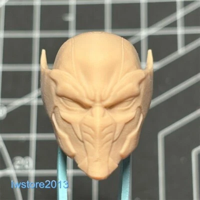 1/6 1/12 1/18 金刚狼面具头雕塑适用于 12 英寸 6 英寸 3.75 英寸男性人偶身体玩具 — 第 1/2 张图片