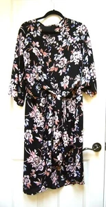 Nuevo Vestido Spirit of Grace Fluido Negro Floral Talla XL NUEVO CON ETIQUETAS - Imagen 1 de 5