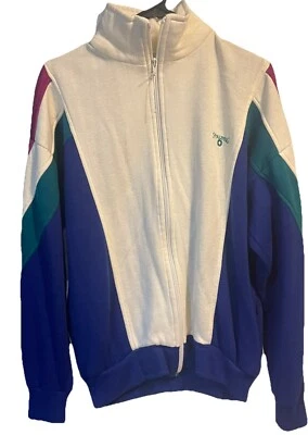 Chaqueta ligera con cremallera vintage Spalding Color Block años 80 talla grande Foto 1 de 4