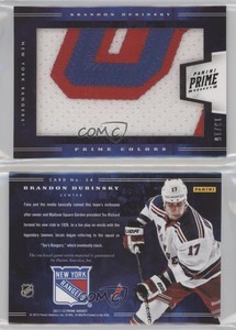 2011-12 Panini Prime Colors Horizontal /16 Brandon Dubinsky #54 Patch