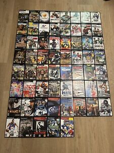 Lot de 60 jeux complets Playstation 2 PS2 en gros avec manuels lus !