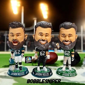 JASON KELCE Philadelphia Eagles Paquete de 3 Mini Cabeza Grande MLB Bobblehead Set - Imagen 1 de 10