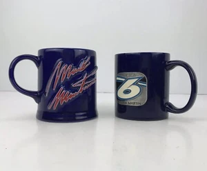 Two NASCAR Mark Martin 6 Ceramic Coffee Mugs Stock Car Valvoline Roush Racing - Picture 1 of 12