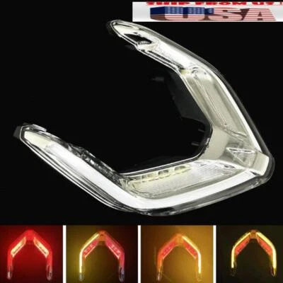 Indicador de luz trasera LED transparente de EE. UU. para DUCATI Panigale Streetfighter V2 V4/S Foto 1 de 4