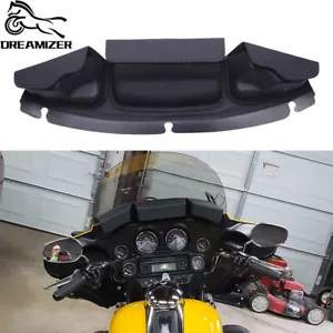 Storage Pouch Windshield Bag 3 Pocket For Harley Davidson Touring Street Glide - Foto 1 di 11