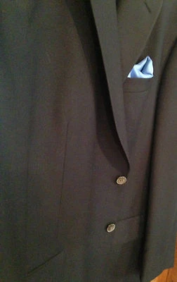 Chaqueta Deportiva "Oliver" Elegante Azul Marino SB 46R Lujosa Super 110's 100% Lana Pura  Foto 1 de 4