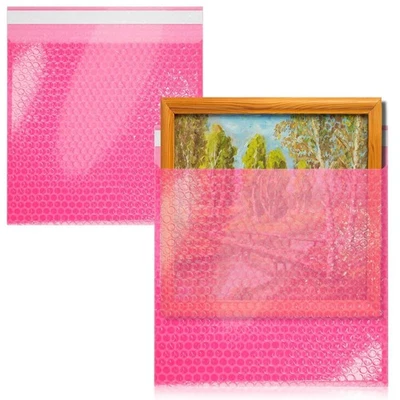 10 - 24x24 Anti-Static Bubble Out Bags Resealable Static Shielding Bag - Image 1 of 4