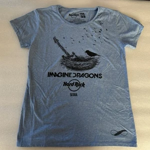 Imagine Dragons- Hard Rock Cafe, Seoul Korea -T Shirt Blue -Women’s Size XXL - Picture 1 of 6