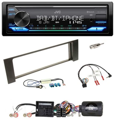 JVC Bluetooth DAB USB Lenkrad Autoradio für Audi A4 B6 00-04 Quadlock Doppel Fak - Bild 1 von 4
