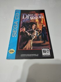 Rise Of The Dragon Sega CD Instruction Manual Only No Game Or Case