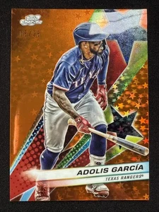 Adolis Garcia 2024 Topps Cosmic Chrome Starfractor Orange Galactic /25 #SF-90 - Picture 1 of 3
