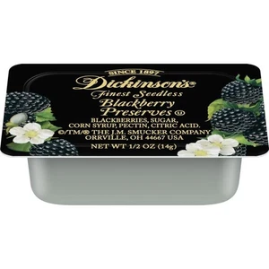 Seedless Blackberry Preserves, 1/2 oz Plastic Portion Control Cup Cups, 200 C... - Picture 1 of 1