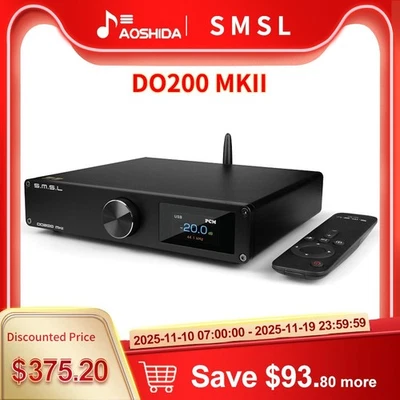 SMSL DO200 MKII Audio DAC ES9068AS*2 XMOS XU316 Bluetooth 5.1 MQA decoder completo - Immagine 1 di 4