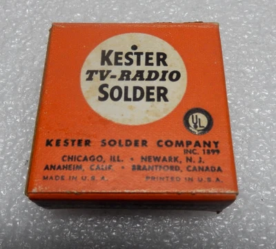 Vintage New Old Stock KESTER TV-RADIO SOLDER In Original Box Complete W/ Manual - Image 1 of 4