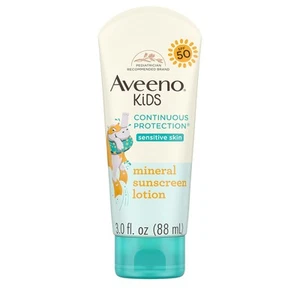 Aveeno Kids Continuous Protection Zinc Oxide Mineral Sunscreen Lotion for... - Picture 1 of 9