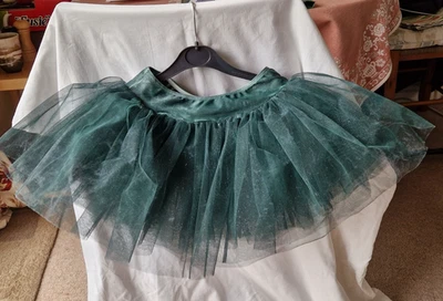Ballet tutu, dark green with sparkles, excellent condition, suit teen age 12+  - Image 1 of 3