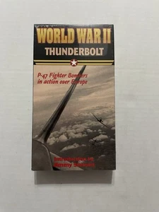 World War 2 Thunderbolt P-47 Fighter Bombers In Action Over Europe VHS Sealed - Imagen 1 de 6