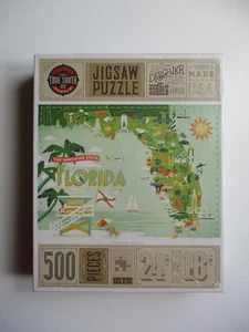 FLORIDA 500 PIECE JIGSAW PUZZLE TRUE SOUTH NEW & SEALED DISCOVER THE STATES USA - Picture 1 of 5