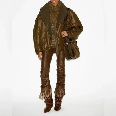 Abrigo Isabel Marant Kimberly Corto Chintz Marrón Puffer Talla 42 XL US 10 Foto 1 de 4