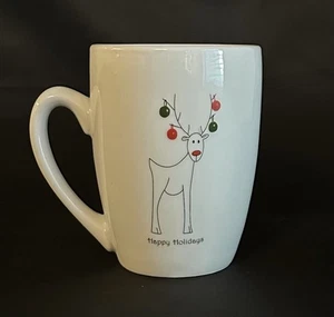 Christmas Deer With Ornaments Coffee Mug Cordon Bleu BIA Happy Holidays - Picture 1 of 8