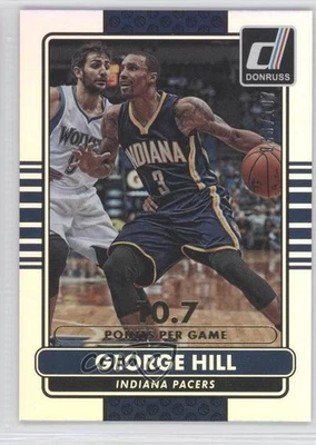 2014-15 Panini Donruss Stat Line Gold Career /107 George Hill #72 - Image 1 of 2