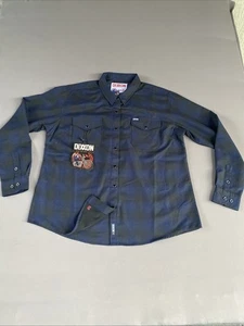 Camisa a Presión DIXXON Franela "Medianoche 2023" Para Hombre 10 AÑOS Azul Negro Leer Desc. - Imagen 1 de 14