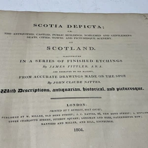 1804 Scotia Depicta by John Claude Nattes James Fittler Illustrated 48 Etchings - Picture 1 of 24