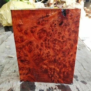 Lumber Amboyna Exotic Gun Pistol Grips Blank Knife Fishhook Handle Burl Cap Craf - Picture 1 of 12