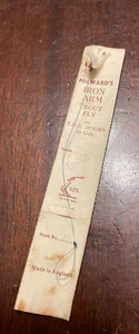 Vintage MILWARD's IRON ARM Trout FLY - Coachman - Foto 1 di 2