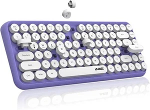 Ajazz 308i White Wireless Keyboard Silent Compact 84 keys for Computer, Phone - Picture 1 of 89