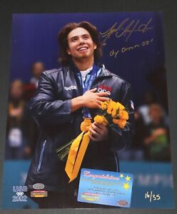 APOLO ANTON OHNO OLYMPIC AUTOGRAPH SIGNED 11X14 MOUNTED "OLY DREAMS '02" 