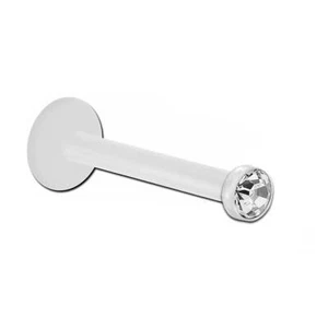 Micro labret Bioflex avec strass 2mm - Imagen 1 de 11