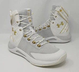 Under Armour HOVR Highlight Ace Women's Volleyball Shoes White Gold 3023708-100 - Picture 1 of 8