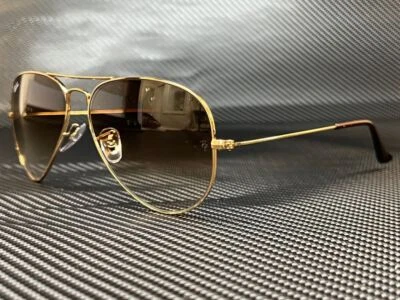 Солнцезащитные очки унисекс RAY BAN RB3025 001 51 Gold Aviator 62 мм - Изображение 1 из 4