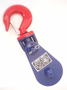 Gancio girevole blocco strappo 4 tonnellate, covone 4-1/2"" - fune metallica 1/2 - Foto 1 di 1