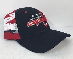 Zephyr NHL Washington Capitals Camouflage Curved Bill M/L Fitted Hat **SAMPLE** - Picture 1 of 10