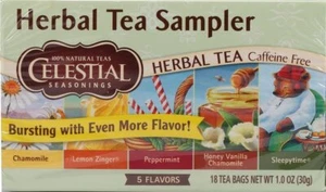 Té de hierbas Celestial Seasonings, muestreador de té, 18 unidades - Imagen 1 de 1