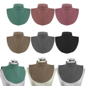 1 Unisex Fashion Thick Fake Turtleneck Mock Neck Half Top Blouse Dickey AU - Picture 1 of 90