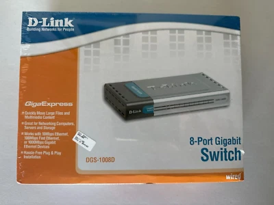 D-Link  (DGS-1008D) 8-Port Gigabit Wired External Switch - Image 1 of 4