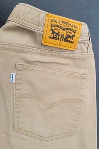 pants LS-165 LEVI’S Boy’s Jogger Drawstring Stretch XL / 20 / 30” Khaki Tan - Picture 1 of 11