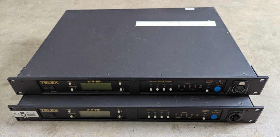 LOTE DE 2 TELEX RTS BTR-80N UHF Intercomunicador 2CH SOLO Estación Base Foto 1 de 4