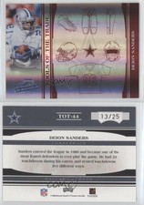 2006 Playoff Absolute Memorabilia Spectrum Red /25 Deion Sanders #TOT-44 HOF