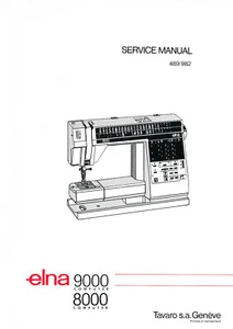 CD * Elna 8000 9000 DIVA Service Manual and Parts / Schematics book & BONUS - Picture 1 of 4