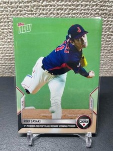 ROKI SASAKI TOPPS NOW SAMURAI JAPAN WBC 1st TOPPS NOW ROOKIE CARD #013 from JP