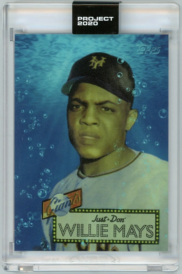 Topps Project 2020 Willie Mays SF Giants HOF'er by Don C '52 Design Card #128! - Image 1 of 2