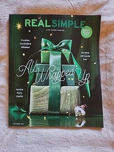 Real Simple Magazine Dec 2024 All Wrapped Up Christmas Holiday Issue - Picture 1 of 1