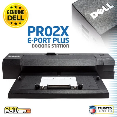 Dell E-Port Plus Dock Station Replicator PR02X E6220 E6320 E6420 E6520 E6530 - Image 1 of 4