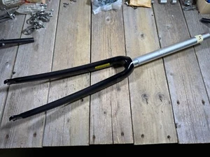 Focus Carbon Fiber Fork 700c Road Bicycle Fork 1-1/8 Threadless USED Alloy Steer - Picture 1 of 13