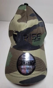 NEW ERA Camouflage Trucker Hat Cap Adjustable SNAPBACK Camo Mesh Back Rise Power - Picture 1 of 12