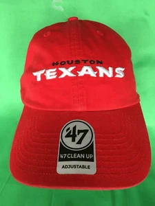 NFL Houston Texans 47 Cleanup Baseball Hat-Cap OSFA Strapback NWT - Picture 1 of 5